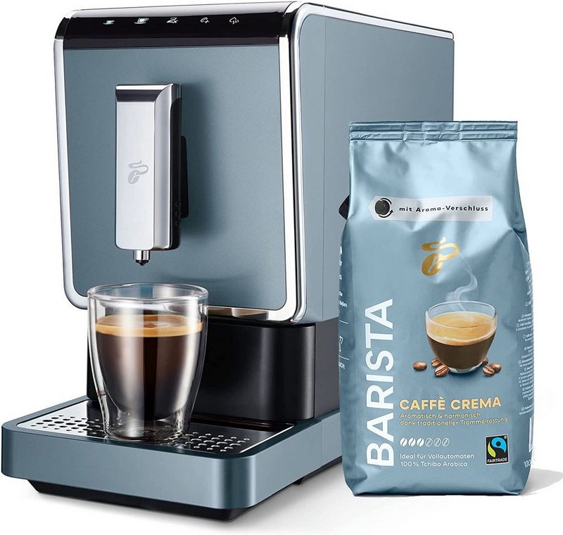 Tchibo Kaffeevollautomat Esperto Caffè Ice Blue +1kg Barista Ganze Bohne