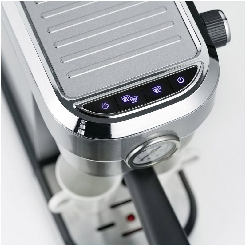 Severin Espressomaschine KA 5995 1.1l Kaffeekanne Für gemahlenen Kaffee oder ESE-Pads Inklusive Siebträger mit 3 Einsätzen und Edelstahlkännchen