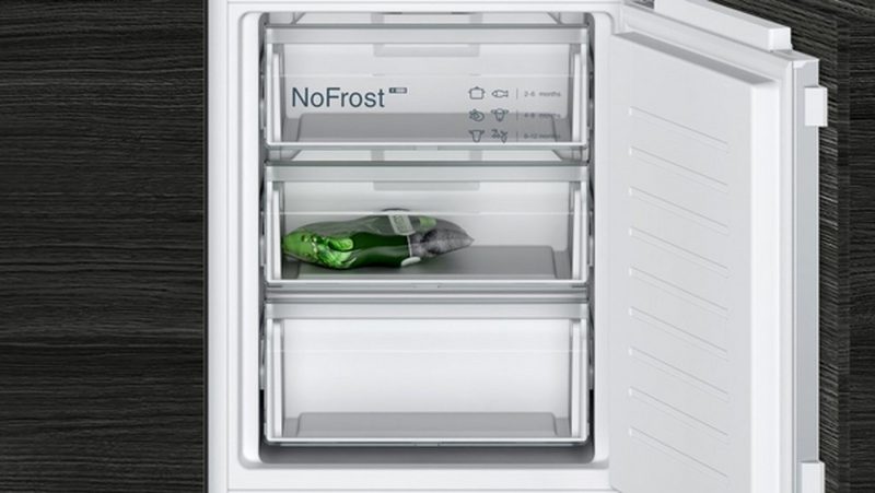 SIEMENS Einbaukühlgefrierkombination KI86NNFF0 177.2 cm hoch 54.1 cm breit freshSense Fresh Box Full noFrost