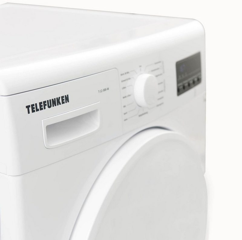 Telefunken Wärmepumpentrockner T-12-300-W 7 kg 7kg / Knitterschutz / Reversierende Trommelbewegungen / 15 Programme