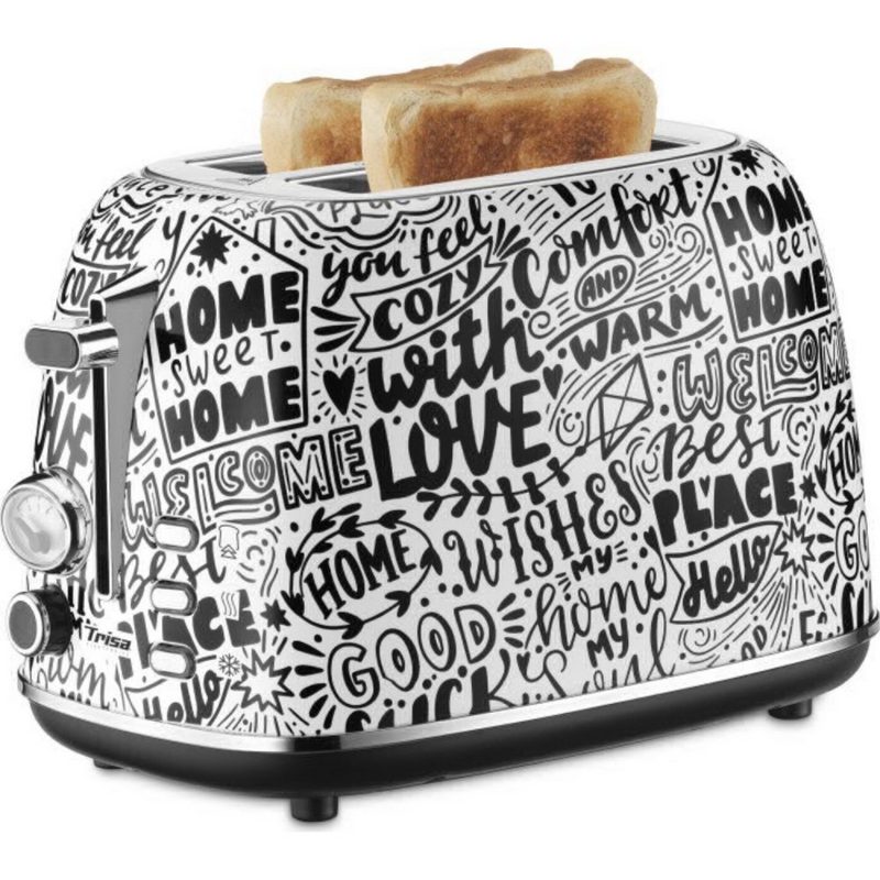 Trisa Toaster Sweet Home - Toaster - schwarz/weiß