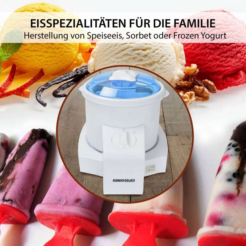 Syntrox Germany Eismaschine Syntrox 4in1 Eismaschine Joghurtbereiter Frozen Jogurt-Milchshake Maschine