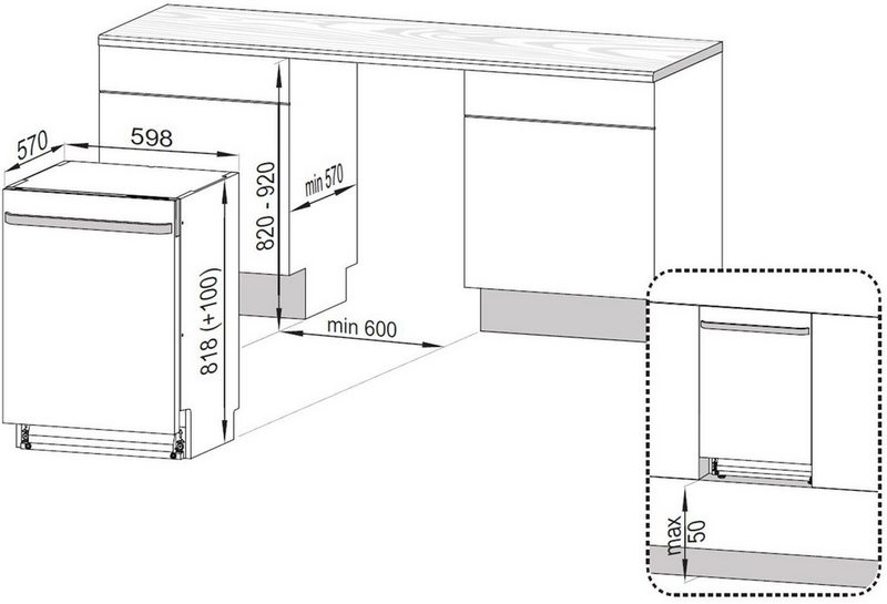 BEKO Unterbaugeschirrspüler DUN6634FXBG