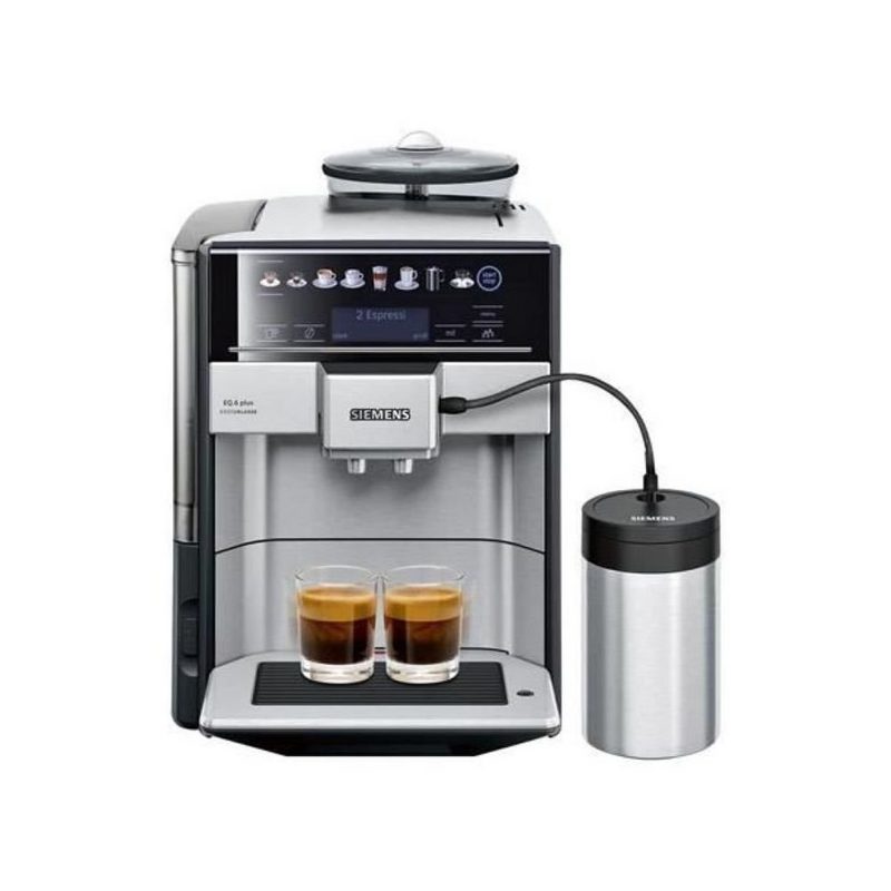 SIEMENS Kaffeevollautomat TE657F03DE EQ.6 plus extraKlasse Edelstahl