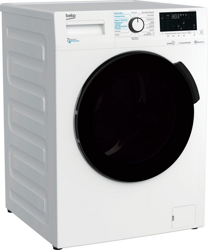 BEKO Waschtrockner WDW75141Steam1 7 kg 4 kg 1400 U/min