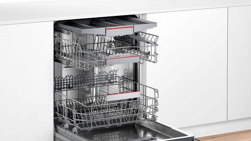 BOSCH teilintegrierbarer Geschirrspüler Serie 4 SMI4HCS48E 14 Maßgedecke