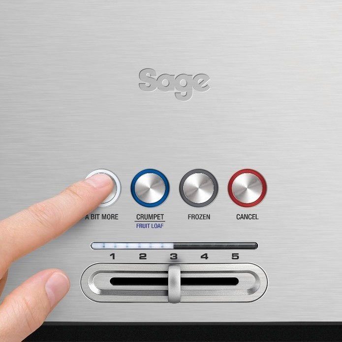 Sage Toaster the Bit More STA730BSS 4 lange Schlitze 1800 W