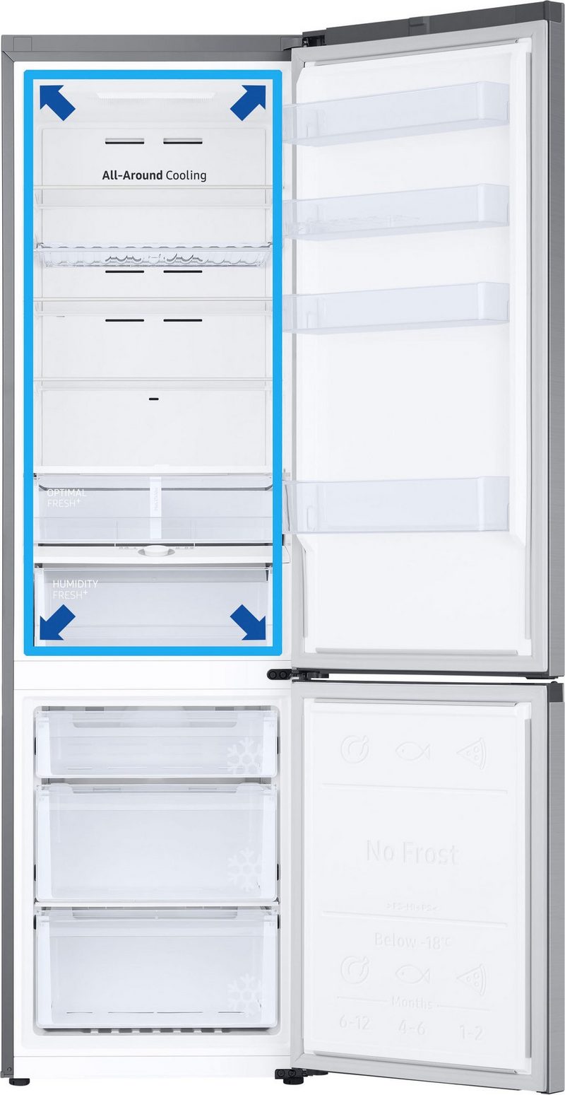 Samsung Kühl-/Gefrierkombination RL38T665DSA 203 cm hoch 595 cm breit