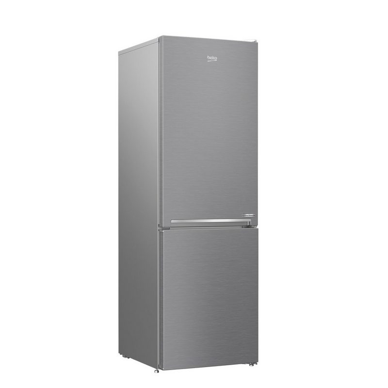 BEKO Kühlschrank Edelstahl-Look RCNA366I60XBN 1852 cm hoch 595 cm breit No Frost SmoothFit ProSmart Inverter Kompressor Urlaubsmodus Türalarm Schnellkühlen