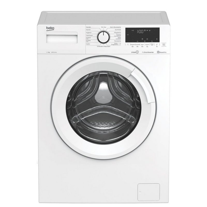 BEKO Waschmaschine WML8146T5STR1 7001440074 8 kg 1400 U/min Mengenautomatik AddXtra Nachlegefunktion Bluetooth-Steuerung des Gerätes Zusatzfunktion Pet Hair Removal