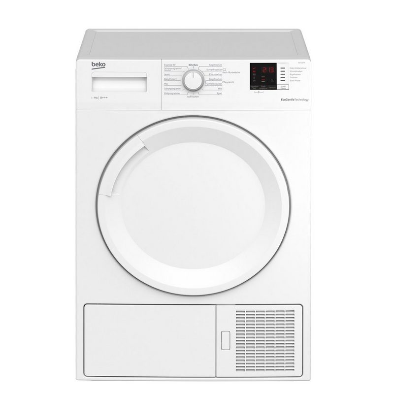 BEKO Wärmepumpentrockner DS7512PA 7 kg LED-Display FlexySense - elektronische Feuchtemessung Knitterschutz Reversierende Trommel