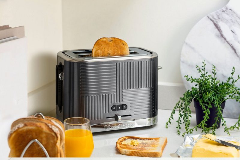 RUSSELL HOBBS Toaster Geo Steel 25250-56 2 kurze Schlitze 1640 W