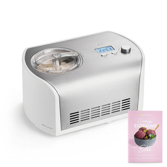 Springlane Eismaschine mit Kompressor inkl. Rezeptheft 1.2 l 135 W Elli