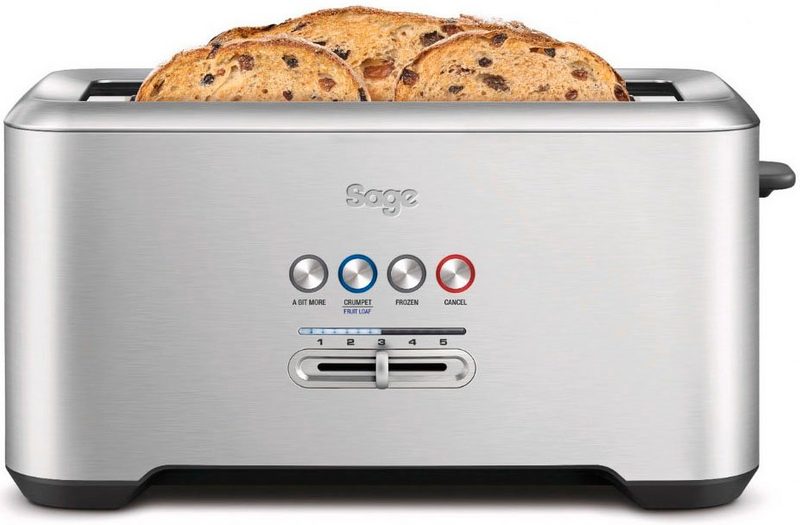 Sage Toaster the Bit More STA730BSS 4 lange Schlitze 1800 W