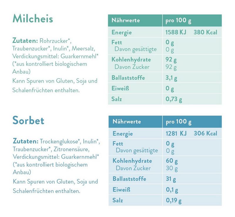 Springlane Eismaschine mit Kompressor inkl. Rezeptheft 1.2 l 135 W Elli + 2 Eispulver Nice Eis