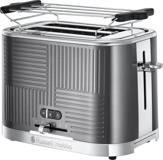 RUSSELL HOBBS Toaster Geo Steel 25250-56 2 kurze Schlitze 1640 W