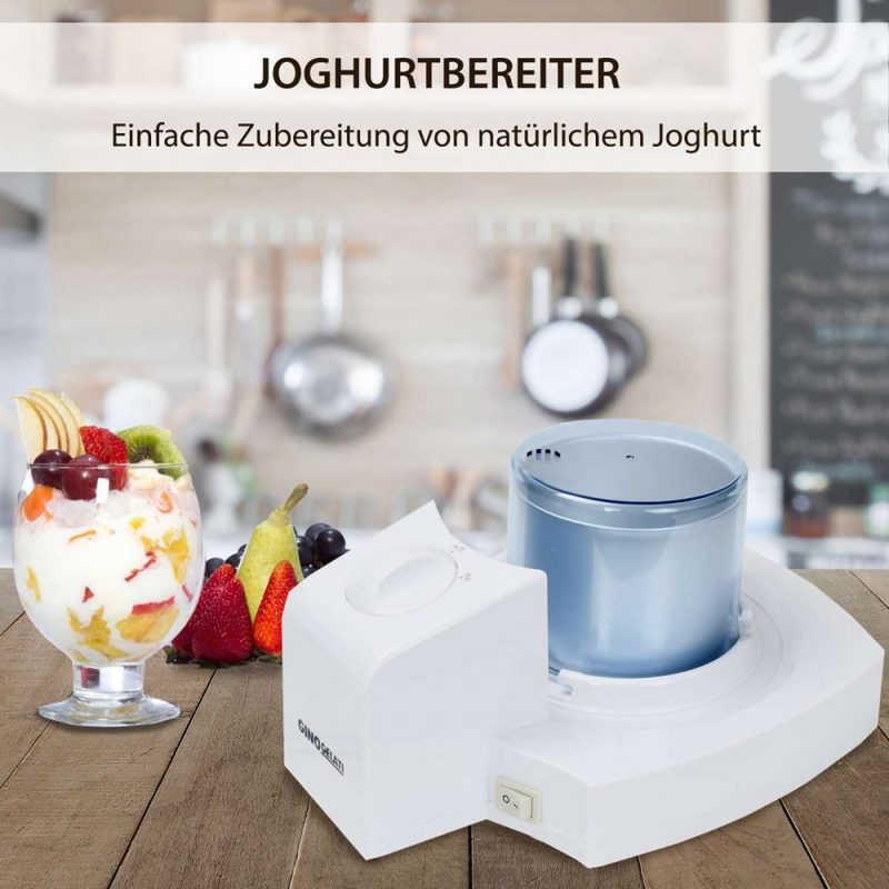 Syntrox Germany Eismaschine Syntrox 4in1 Eismaschine Joghurtbereiter Frozen Jogurt-Milchshake Maschine