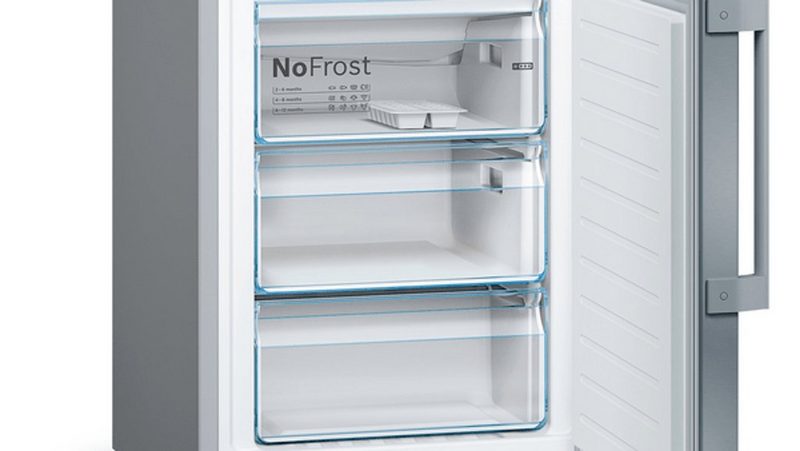 BOSCH Kühl-/Gefrierkombination KGF39PIDP 203 cm hoch 60 cm breit EasyAccess Shelf / SuperGefrieren / Perfect Fit / VitaFresh pro