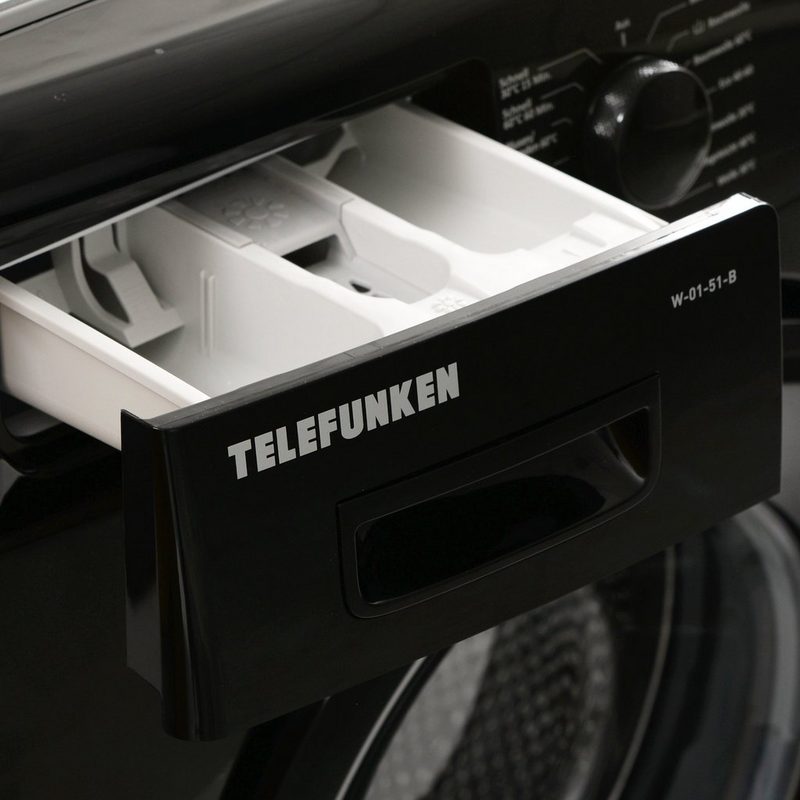 Telefunken Waschmaschine W-01-51-B 5 kg 1000 U/min (5 kg / 1000 U/Min) mit Mengenautomatik und Überlaufschutz