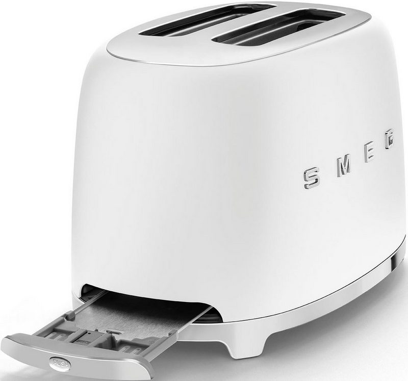 Smeg Toaster TSF01WHMEU 2 kurze Schlitze 950 W