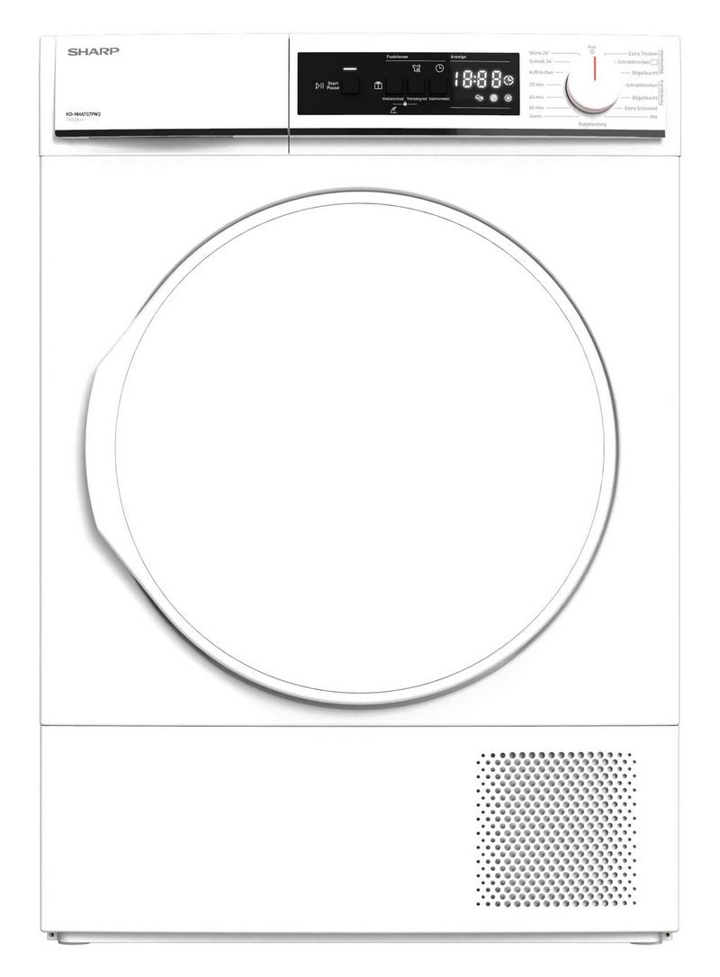 Sharp Wärmepumpentrockner KD-NHA7S7PW2-DE 7 kg