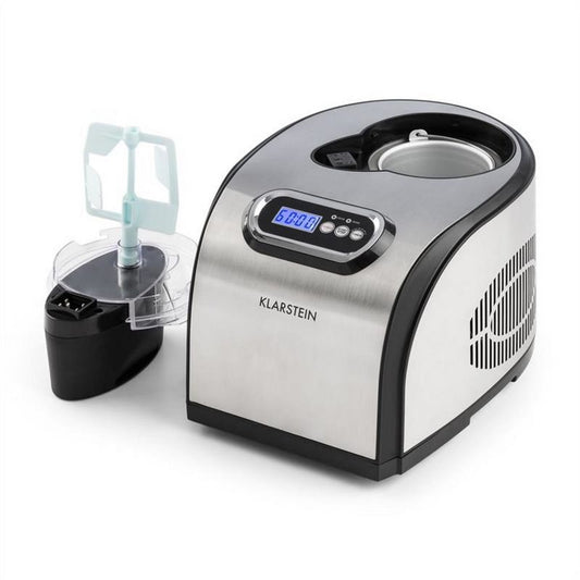 Klarstein Eismaschine Sweet Dreams Eiscremebereiter Frozen Yogurt Kompressor 15l Edelstahl 1.5 l 150 W