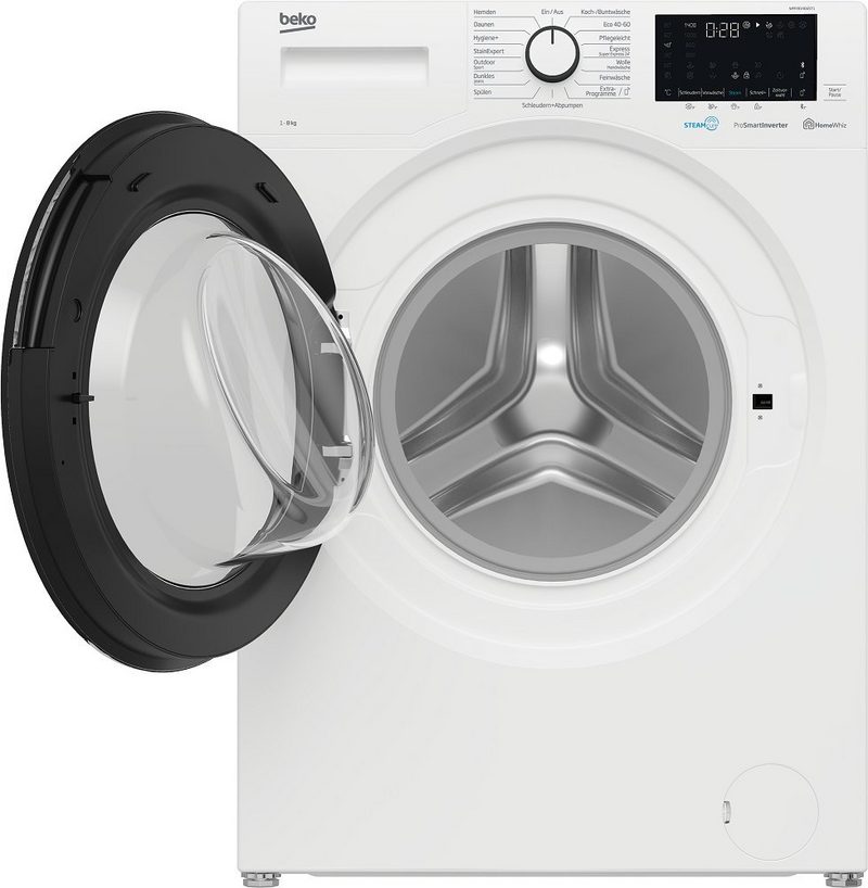 BEKO Waschmaschine Frontlader freistehend 8 kg 1.400 U/Min EEK: A WMY81466ST1