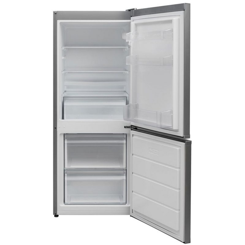 VESTEL Kühl-/Gefrierkombination KVC632ILF 136 cm hoch 54 cm breit Stand Kühlschrank 203 Liter Edelstahl-Optik