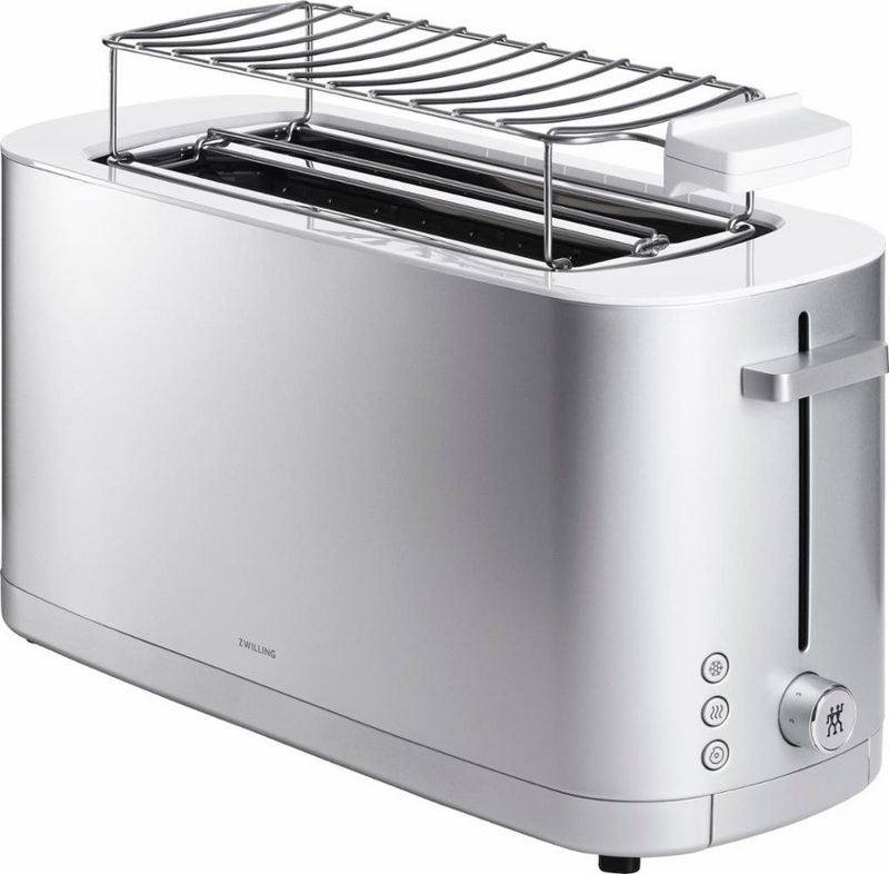 Zwilling Toaster Enfinigy Langschlitz-Toaster 1800W Brötchenaufsatz Langschlitz 1800 W