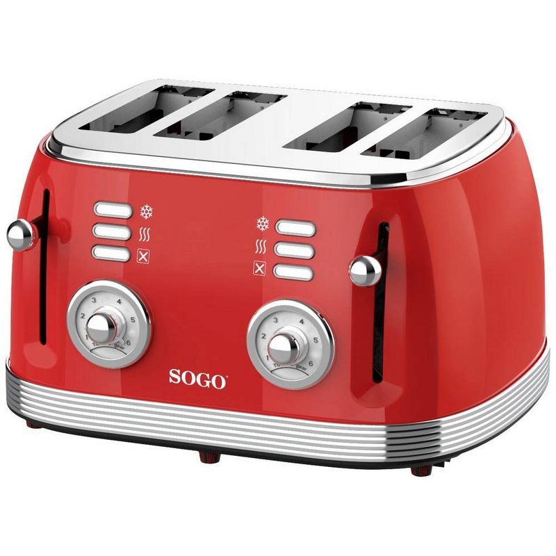 Sogo Toaster 4-Scheiben-Toaster Eternal Retro Serie