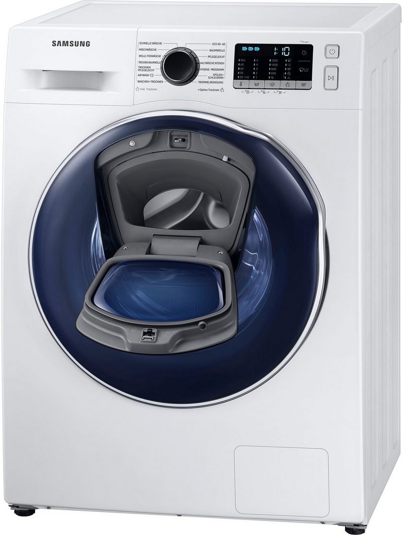 Samsung Waschtrockner WD8NK52K0ZW 8 kg 5 kg 1200 U/min SLIM Platzsparer