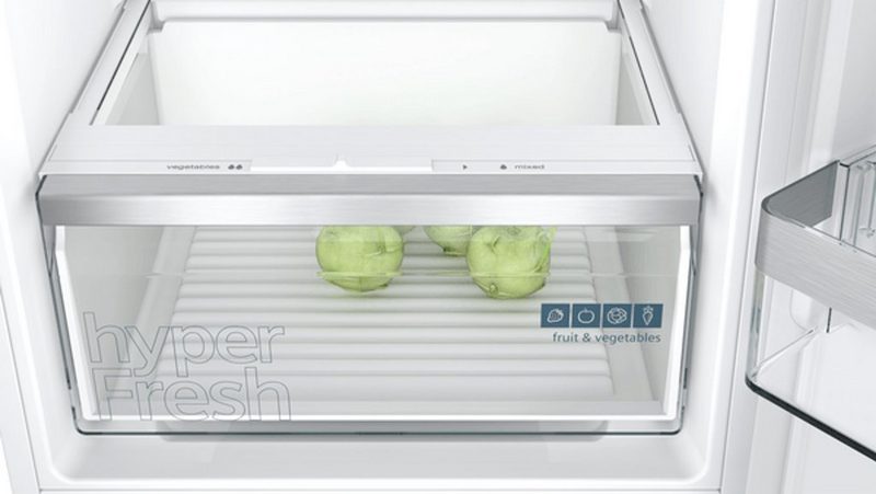 SIEMENS Einbaukühlgefrierkombination KI87VVSE0 177.2 cm hoch 54.1 cm breit hyperFresh Schublade / lowFrost / bigBox / bottleRack / LED-Beleuchtung