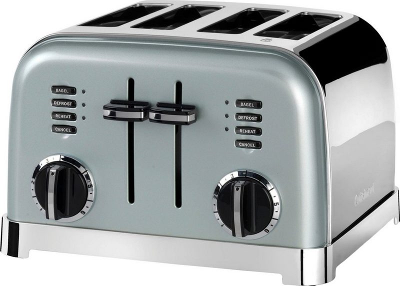 Cuisinart Toaster CPT180GE für 4 Scheiben 1800 W extra breite Toastschlitze Retro Design