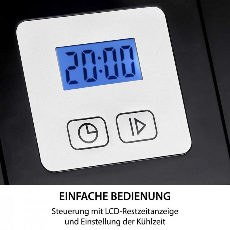 Syntrox Germany Eismaschine Syntrox Eismaschine Edelstahl Digital mit Timer Frozen Joghurt Maschine