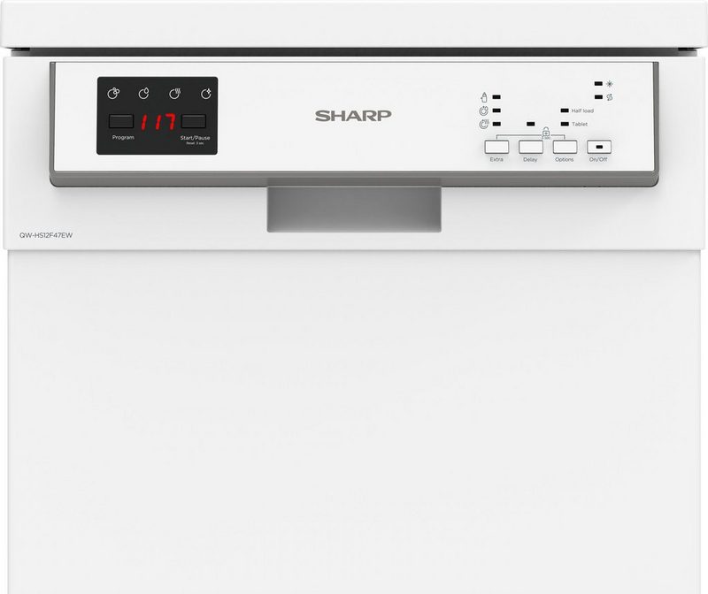 Sharp Standgeschirrspüler QW-HS12F47EW-DE 11 l 10 Maßgedecke