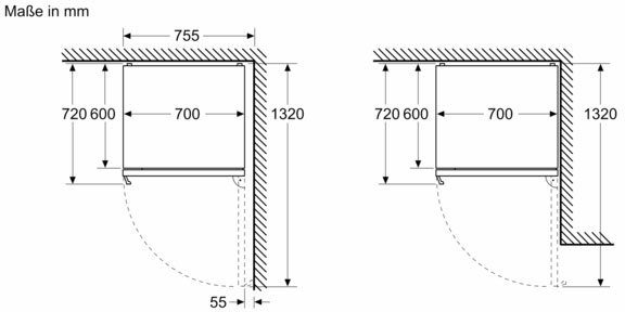 BOSCH Kühl-/Gefrierkombination KGN49VICT 203 cm hoch 70 cm breit