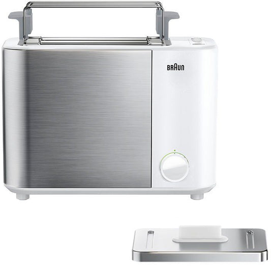 Braun Toaster HT 5010.WH weiß silber ID Collection 2 kurze Schlitze 1000 W