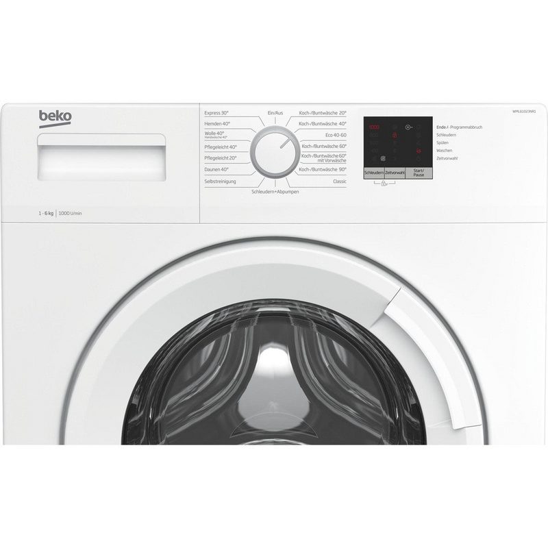 BEKO Waschmaschine Frontlader freistehend 6 kg 1.400 U/Min EEK: E WML61023NR1