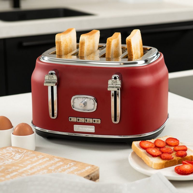 Westinghouse Toaster WKTT809RD 4 kurze Schlitze 1750 W