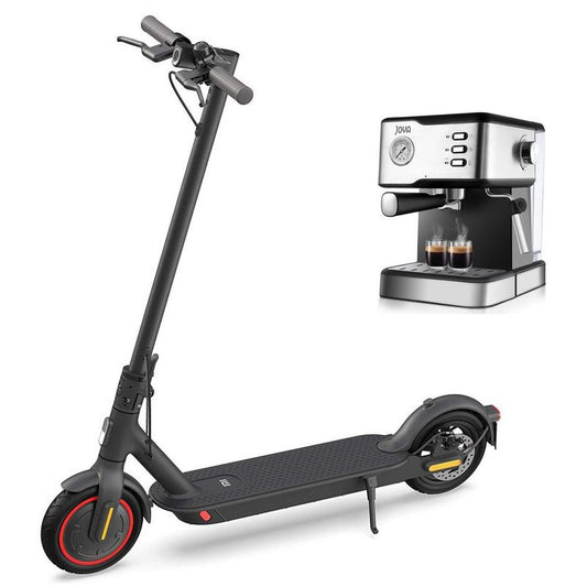 Xiaomi Kaffeevollautomat Mi Electric Scooter Pro 2« 600 W 20 km/h 85 Zoll Reifen 45km Reichweite & Espresso-Kaffeemaschine Edelstahl