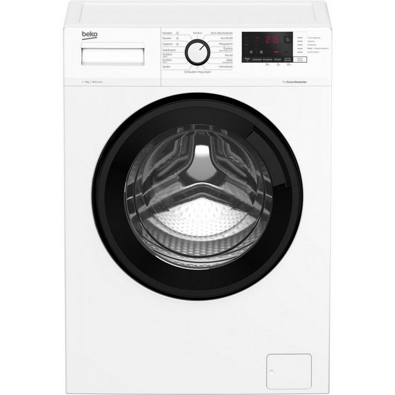 BEKO Waschmaschine 7kg Frontlader freistehend 1.400 U/Min EEK: D WML71434NRS1