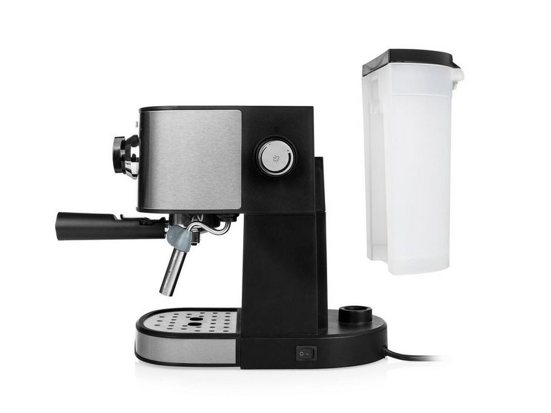 Tristar Espressomaschine italienische Siebdruck Kaffee & Siebträger-Maschine mit Milchaufschäumer für Latte Macchiato & Cappuccino Espressokocher