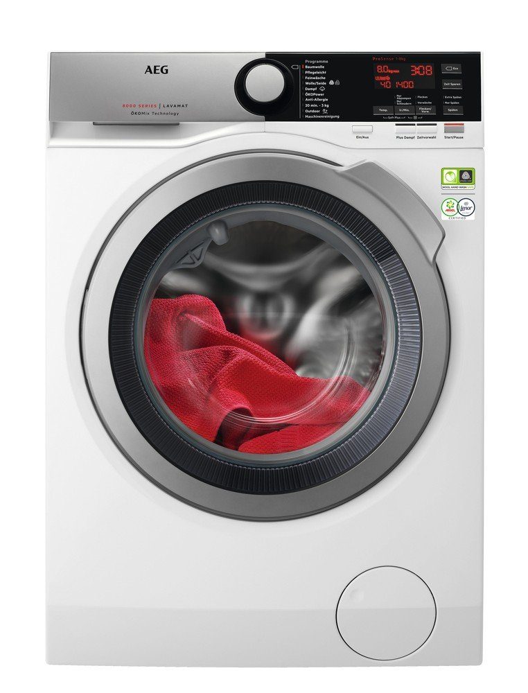 AEG Waschmaschine 8kg 1400U/min Aquastop Dampf EEK: B L8FL850EX