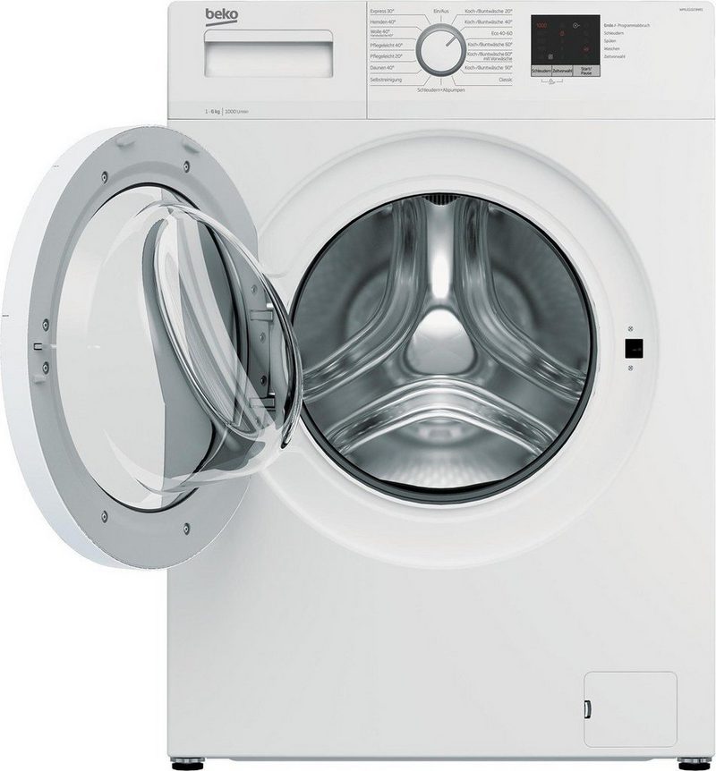 BEKO Waschmaschine Frontlader freistehend 6 kg 1.400 U/Min EEK: E WML61023NR1