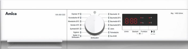 Amica Waschmaschine WA 484 020 W 8 kg 1400 U/min