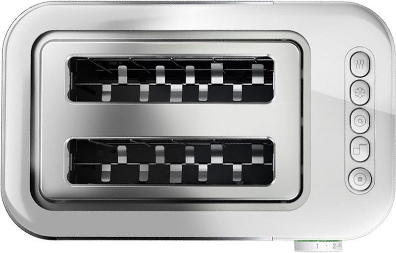 Braun Toaster HT 5010.WH weiß silber ID Collection 2 kurze Schlitze 1000 W