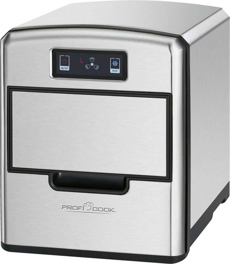 ProfiCook Elektrischer Eiswürfelbereiter PC-EWB 1187 inox Sensor Touch 12 Würfel