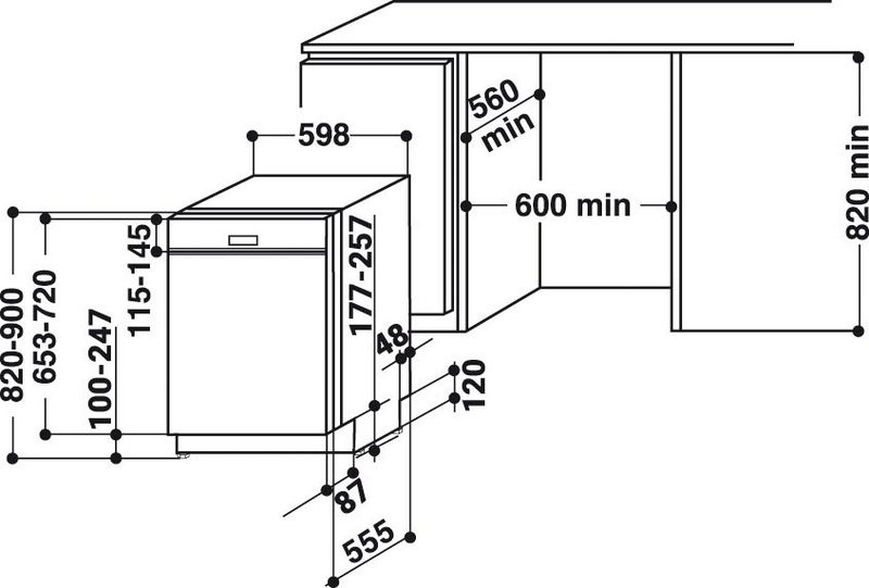 BAUKNECHT vollintegrierbarer Geschirrspüler OBIO POWERCLEAN 6330 14 Maßgedecke