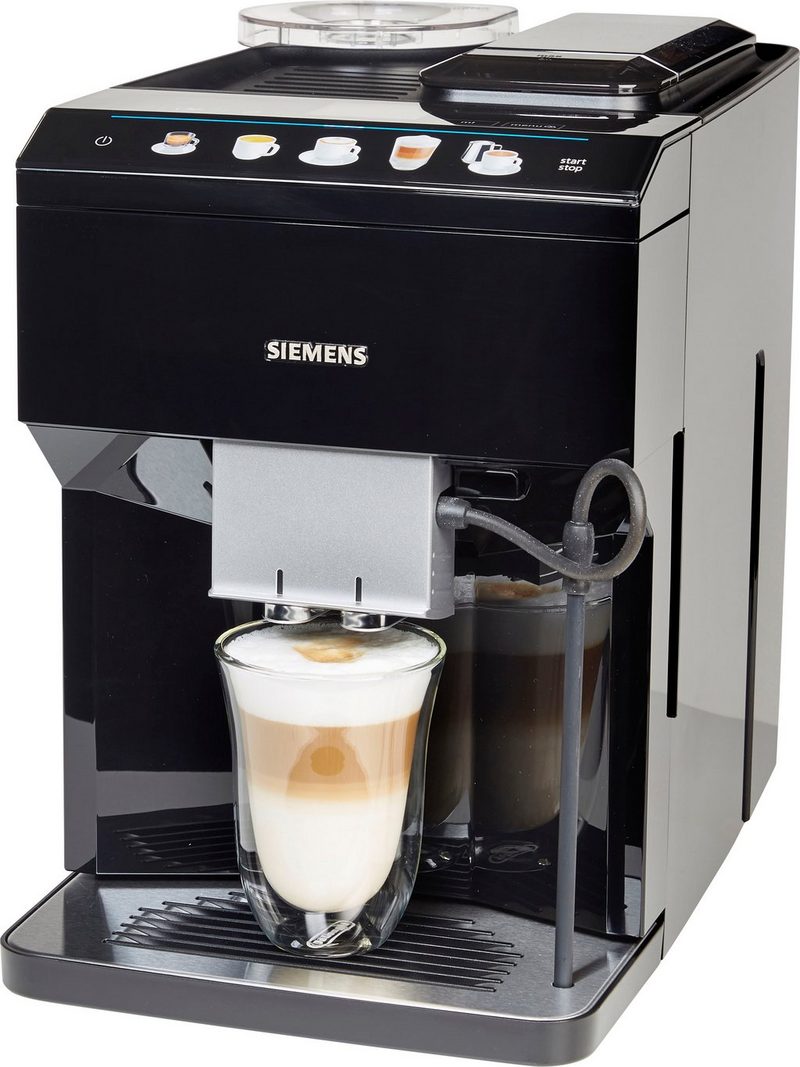 SIEMENS Kaffeevollautomat EQ.500 classic TP503D09 automatisches Reinigungssystem zwei Tassen gleichzeitig flexible Milchlösung inkl. BRITA Wasserfilter